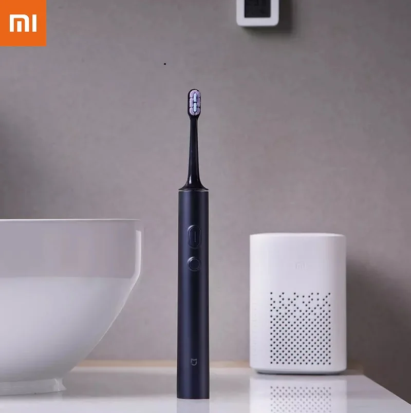 

Зубная щетка XIAOMI MIJIA T700 звуковая электрическая с зарядкой от USB, водонепроницаемая перезаряжаемая для взрослых, со сменными насадками