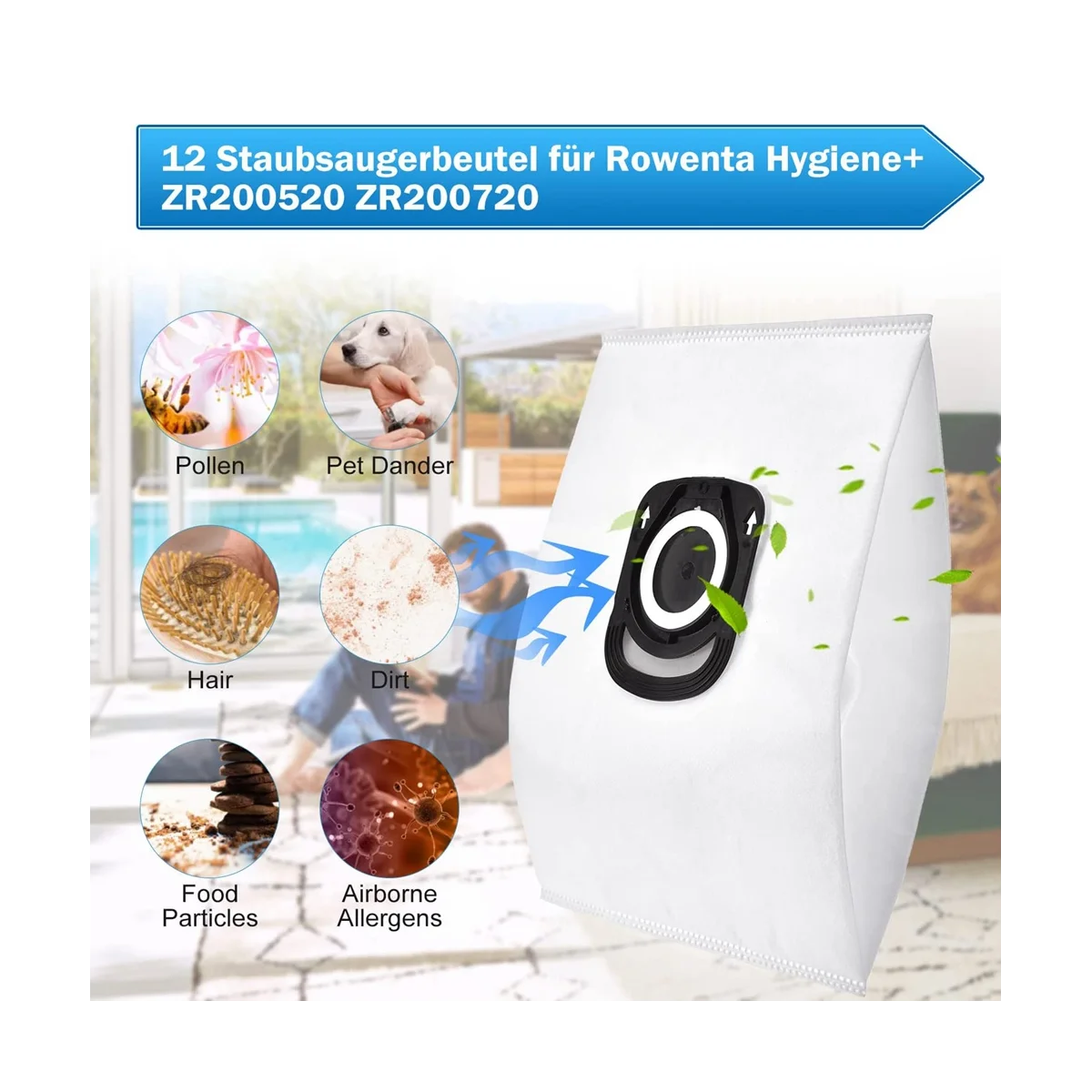 Мешки для пылесоса Rowenta Hygiene + ZR200520 ZR200720 подходят компактной мощности X-Trem Power и