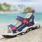 Сандалии для мальчиков 4-12 лет, детская пляжная обувь, Нескользящие, летняя подошва