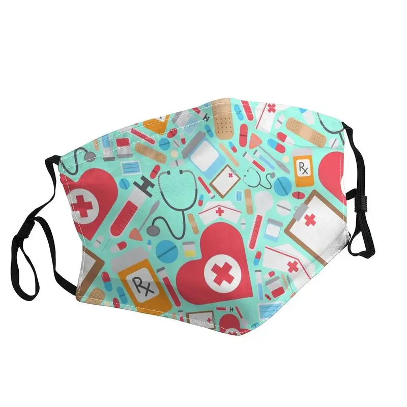 

Nurse Nursing Supplies Mouth Face Mask Men Women Anti Dust Mask Protection Cover Washable Respirator Muffle