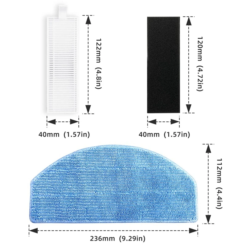 Запасные части совместимые с Tikom G8000 Pro honfurniture G20 Laresar Evol 3 Роботизированный пылесос
