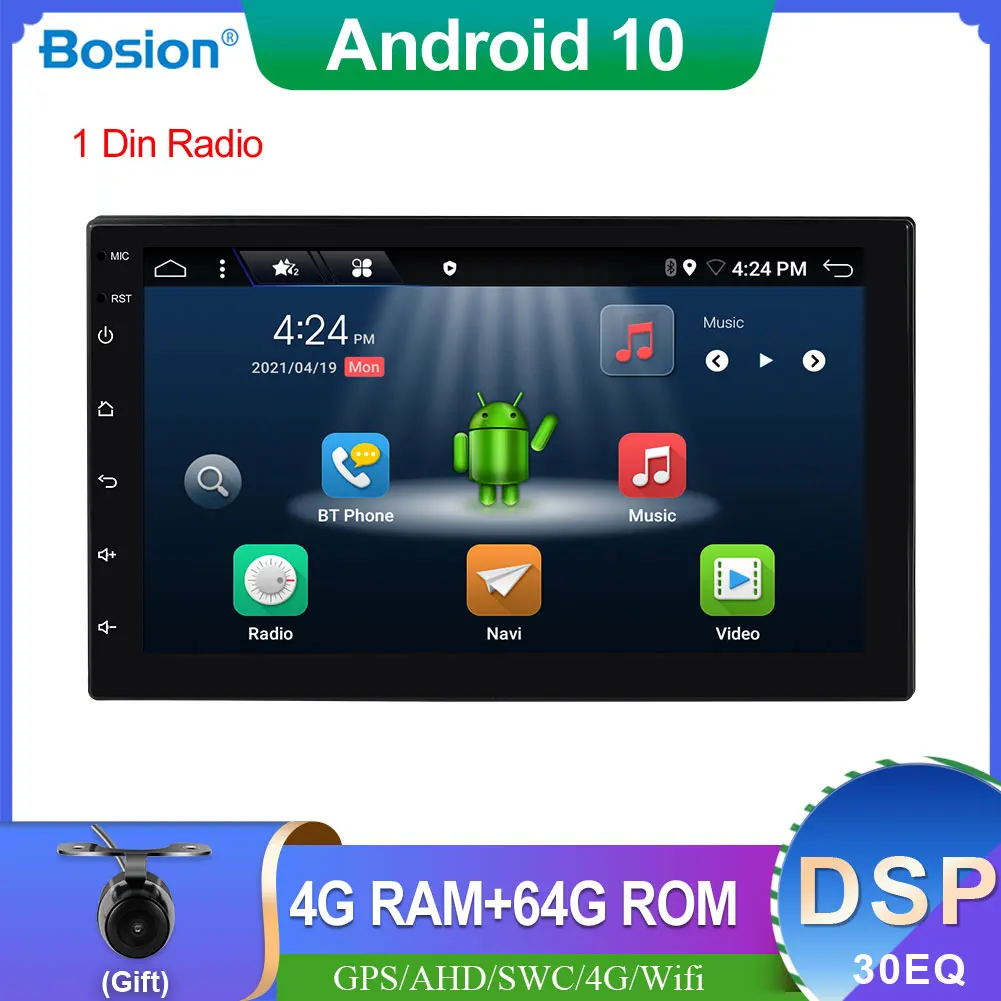 

Система мультимедийная Автомобильная PX6, 1 Din, Android 10,0, GPS, 4 + 64 ГБ
