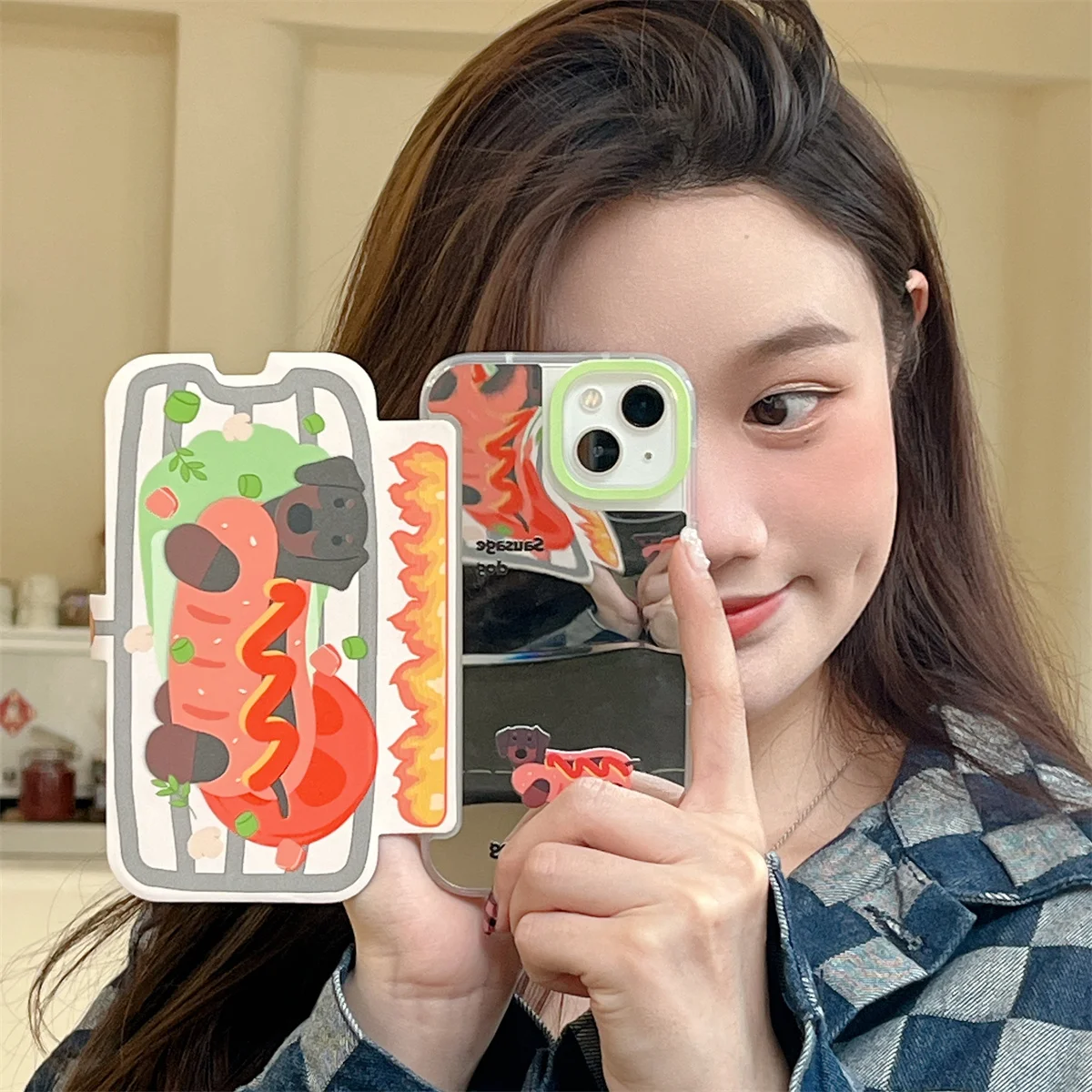 

Dog Cartoon Folding Flip Case for IPhone 14 13 12 11 Pro Max Full Protection Shockproof Anti-Scratch Fashion Cute Cover Korean