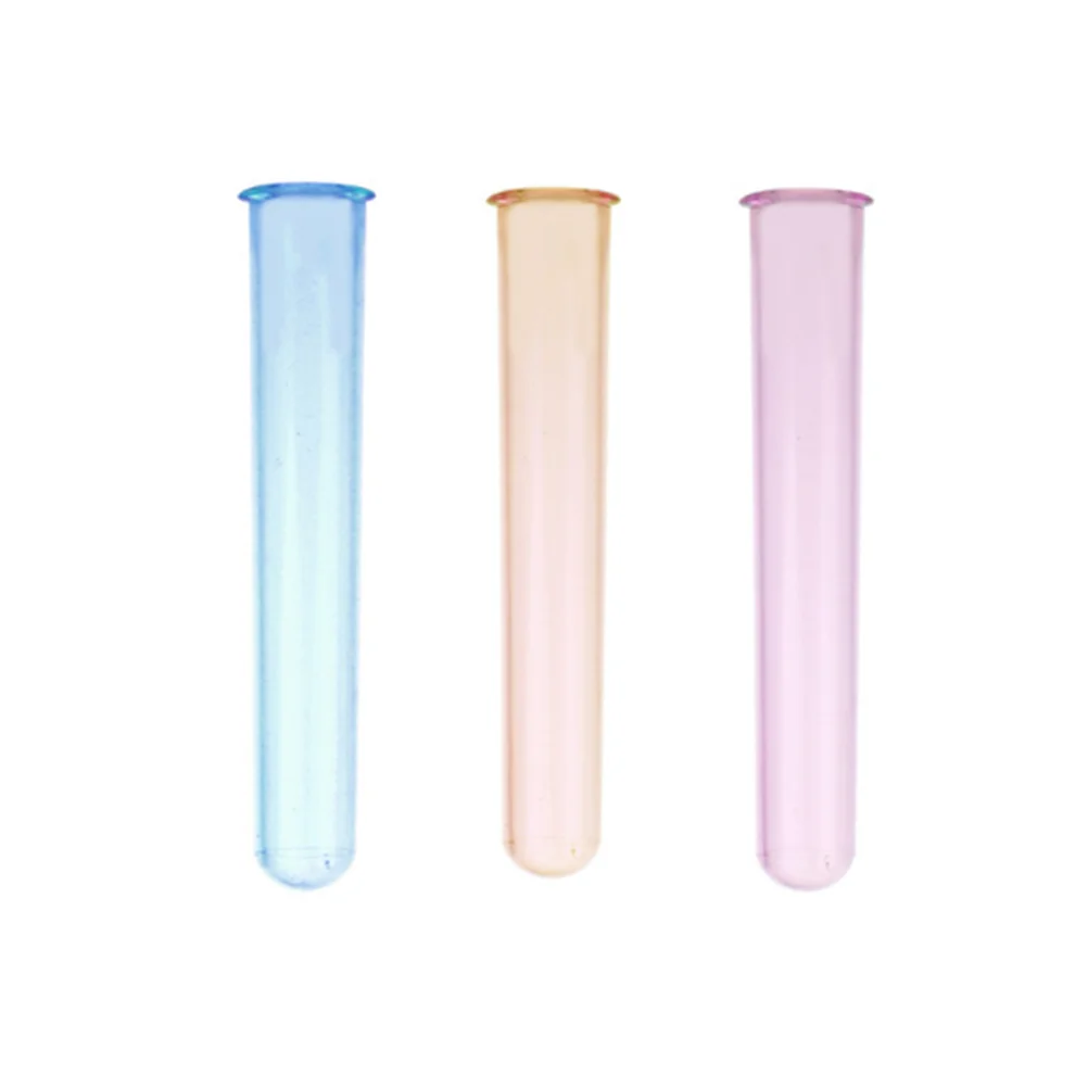 

4pcs Test Tube Clear Tube Vase with Screw Caps for Laboratory School Educational Bar KTV Flower Arrangements