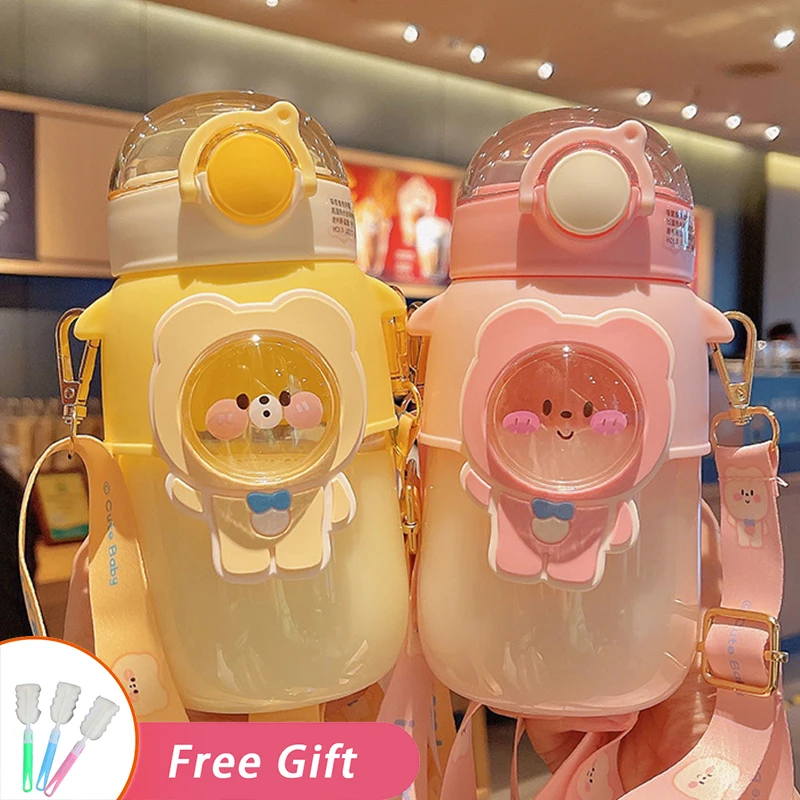 

Portable Sport Straw Kettle Travel Drinking Mug 720ml Cartoon Plastic Tumbler Cute Water Bottle For Girls School Kids Kawaii Cup