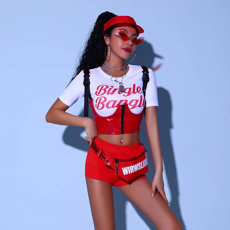 Jazz Dance Clothes Women Korean Sle Sexy Women's up Song-promotion Costume Hip-hop Hip Hop Set Adult P... |