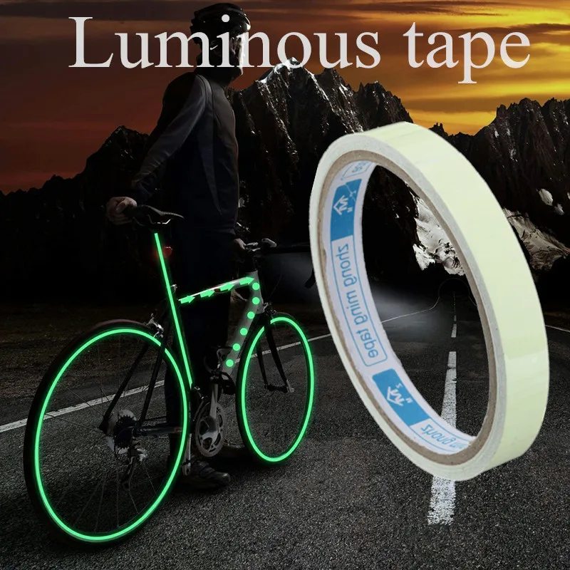 

1M/3M Reflective Glow Luminous Fluorescent Tape Night Vision Glow in Dark Self-adhesive Warning Tapes Safety Security for Home