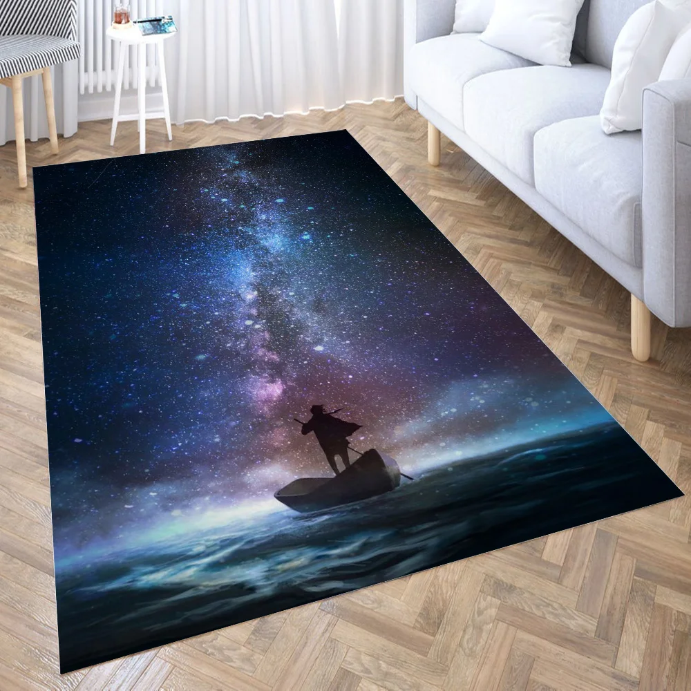

Night Dream Traveler Carpet for Living Room Rug Children Bed Room Floor Carpets Window Bedside Home Decor Rugs Mat