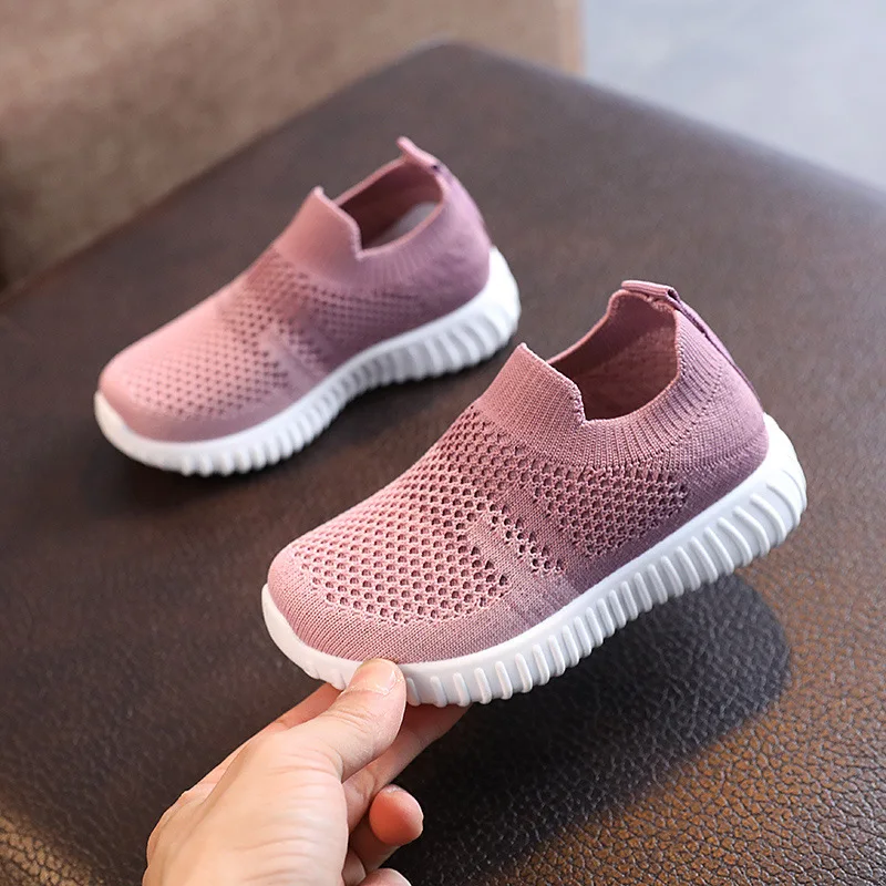 Boys Girls Sneakers Slip-on Children Casual Shoes Breathable Lightweight Comfortable Kids Shoes Baby Toddler Flat Sports Shoes enlarge