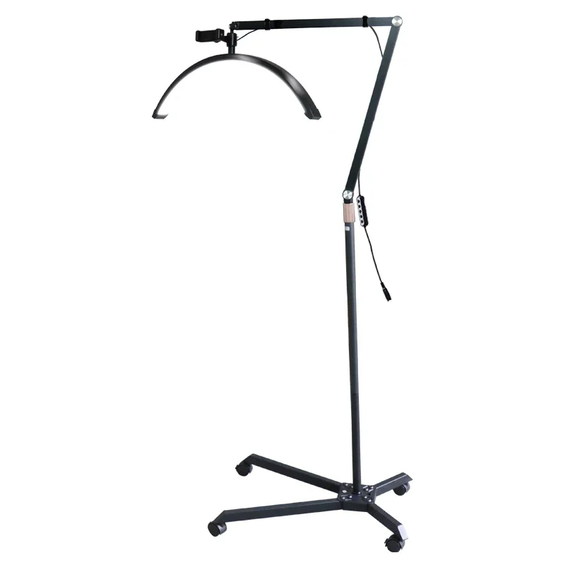 Полукольцевой светодиодный светильник Moon Lash на роликах для макияжа татуировки