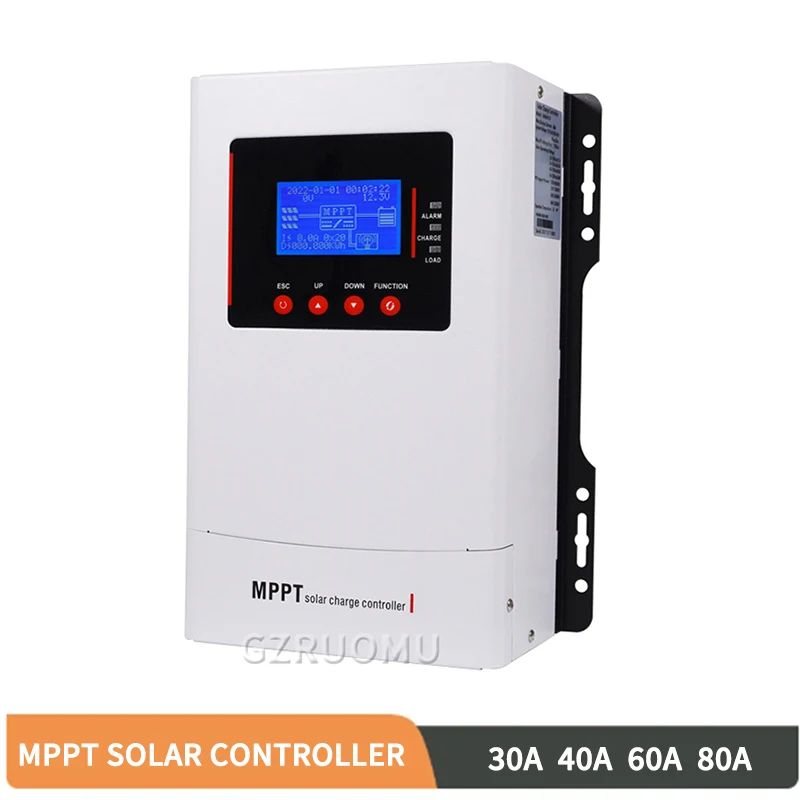 Контроллер заряда солнечной батареи MPPT 80A 60A 12 В/24 В/36 В/48 В Зарядное устройство