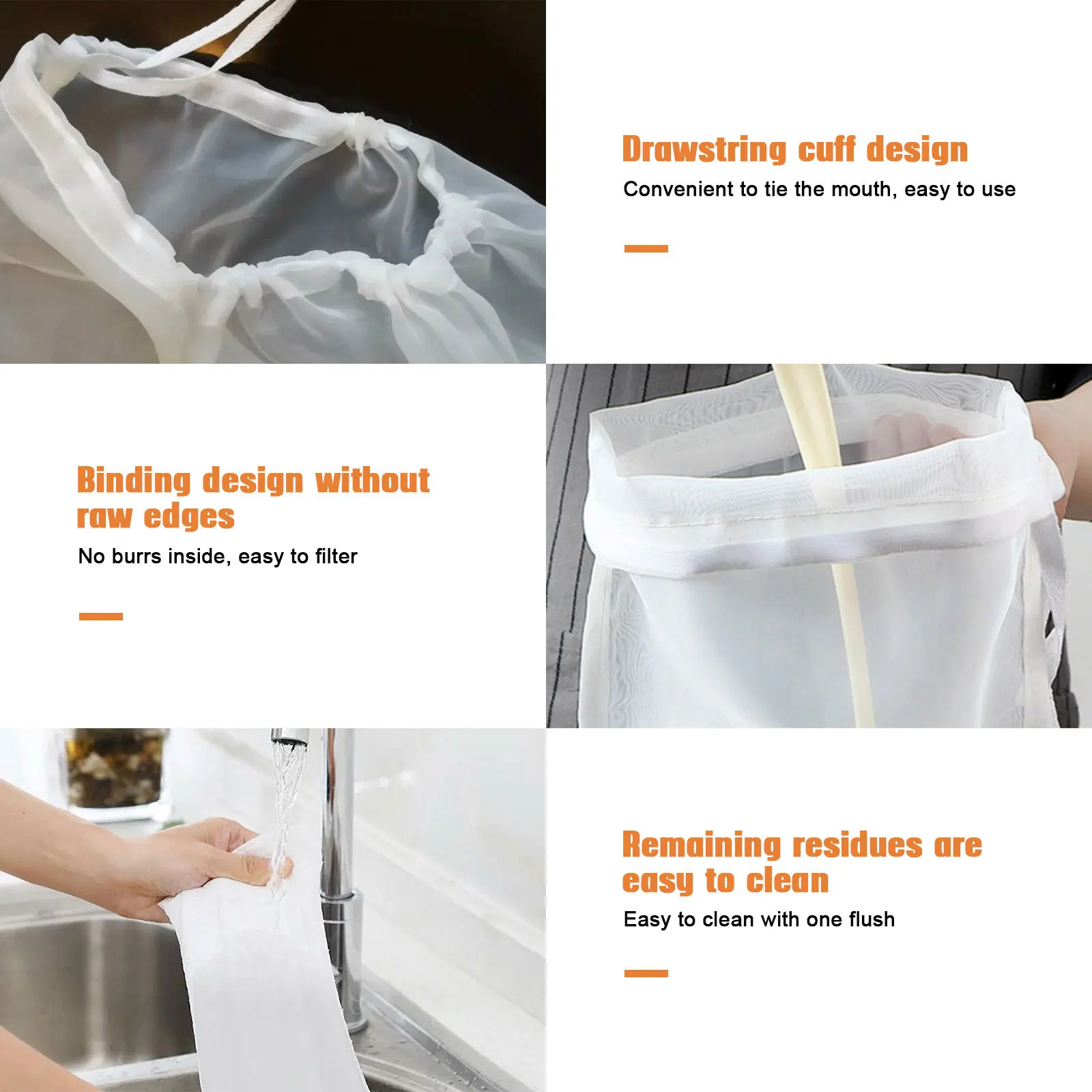 Фильтрующие пакеты для кофе сетчатый фильтр чая молока сетчатые кухонные