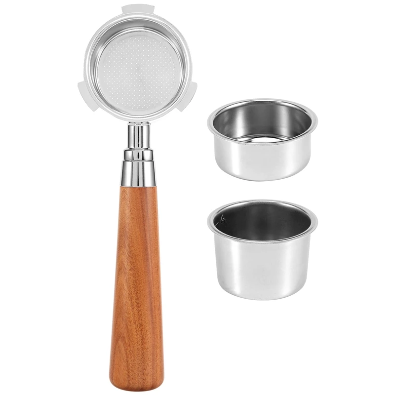 

Espresso Portafilter 51Mm For Delonghi EC685 EC680 Coffee Bottomless Portafilter With 51Mm 2Pcs Coffee Powder Bowl