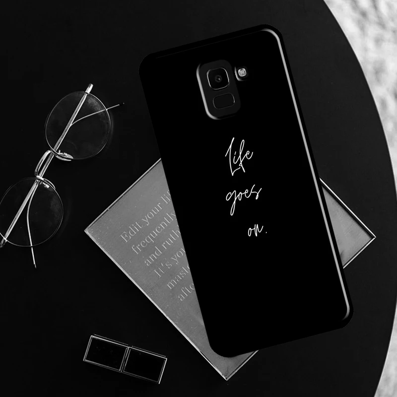 Чехол Life Go On для Samsung Galaxy J7 J5 J3 A3 A5 2016 2017 J6 J4 A6 A8 Plus J8 A7 A9 2018 задняя крышка |
