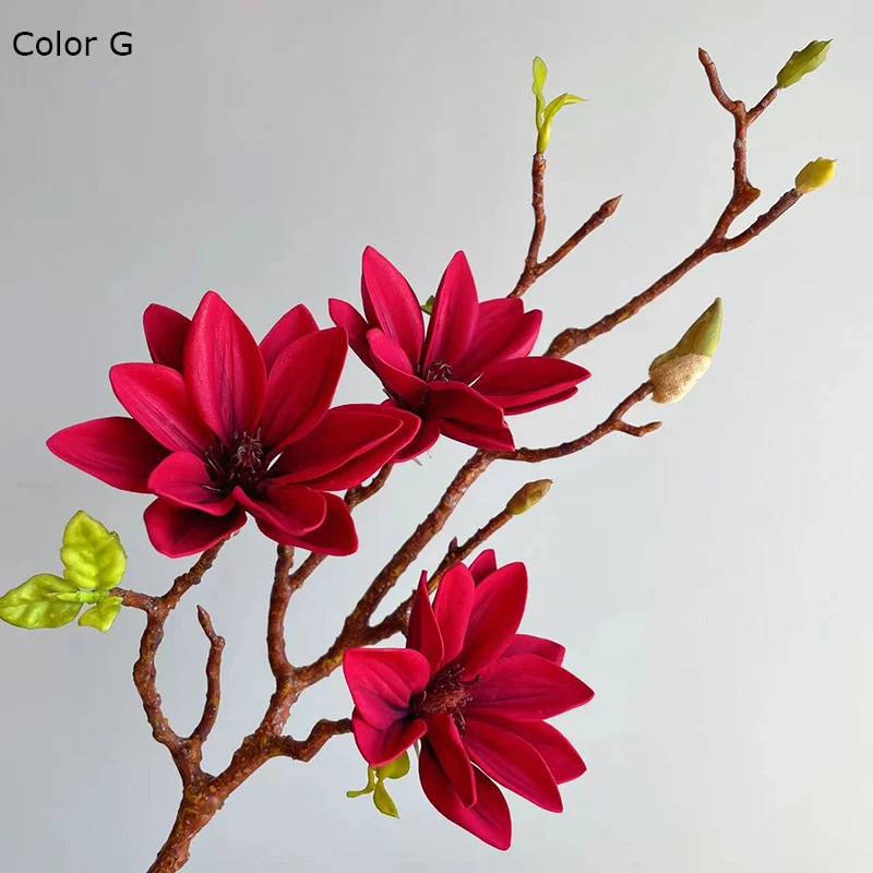 

Искусственный цветок магнолии ПВХ 72 см