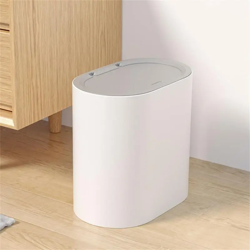 

Prevent Odor Dispersion Mini Small Trash Bin Simple Desktop Toilet Narrow Gap Garbage Bin Waste Bins Press Type Trash Can Trash