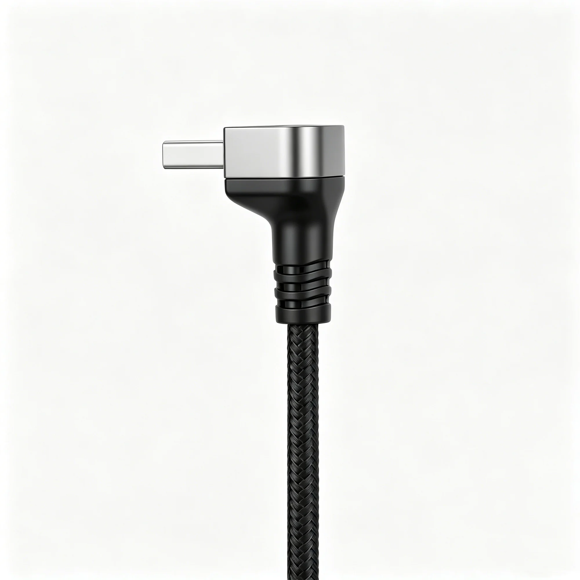 Кабель USB A - Type C с угловым разъемом 90 градусов, 100 Вт, 4А, быстрая зарядка, 0.25м0.5м1м2м, PD, для iPhone, Samsung, Xiaomi, Macbook (art.: 3920daa0de0ba) - 3920daa0de0ba