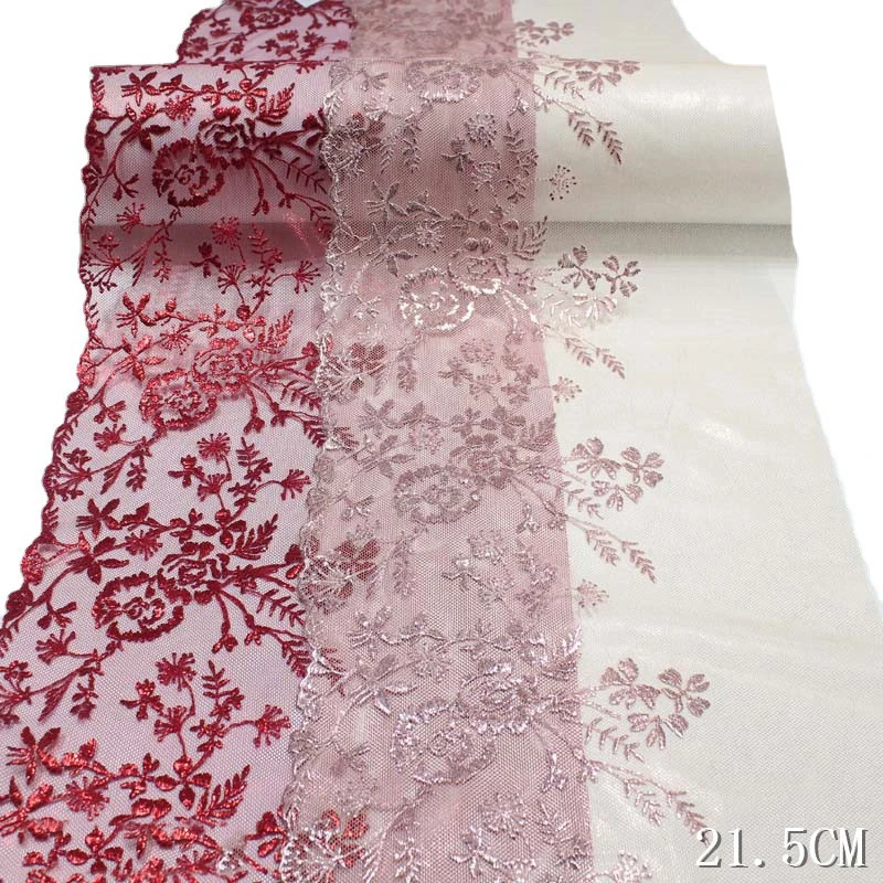 

30Yards Embroidery Lace Trim Clothing Sewing Craft DIY Apparel Fabric Lace Ribbon Red Hot Golden Accessories