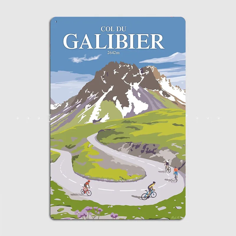 Постеры в стиле ретро с металлической вывеской на заказ