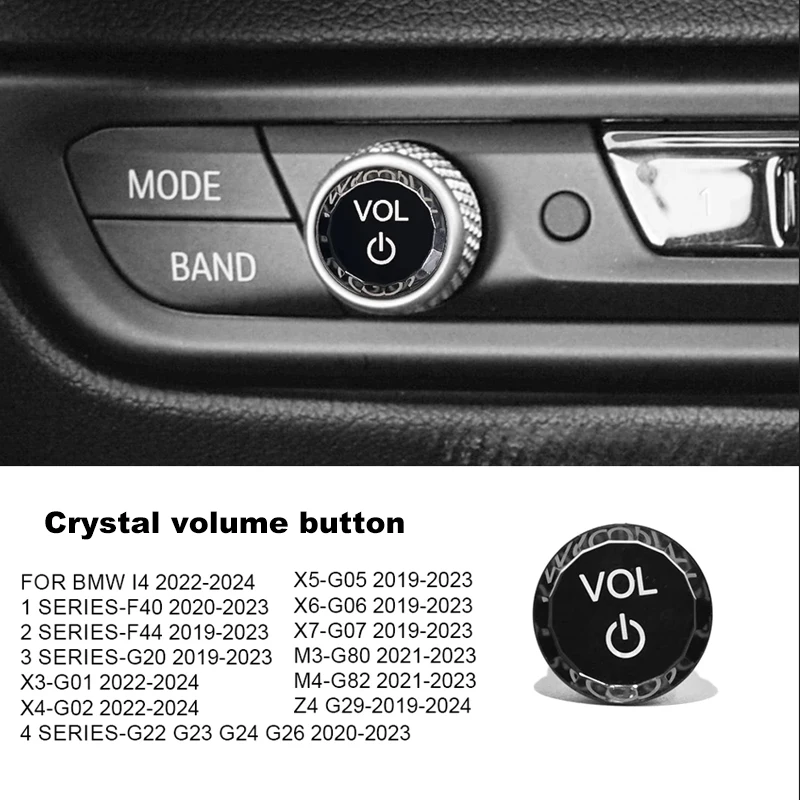 

Прозрачная Регулируемая Кнопка Громкости Для BMW F40 F44 G20 X3 G01 X4 G02 X5 G06 X7 G07 M3 G80 M4 G82 Z4 I4-сменная Ручка Уп...