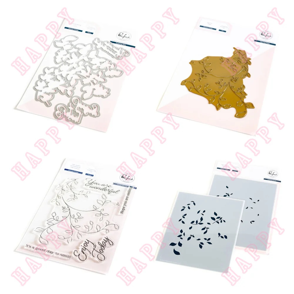 

Metal Cutting Dies Hot Foil Stamps Delicate Foliage Decoration Scrapbooking Diary Stencils Album Embossing Template Diy Handmade