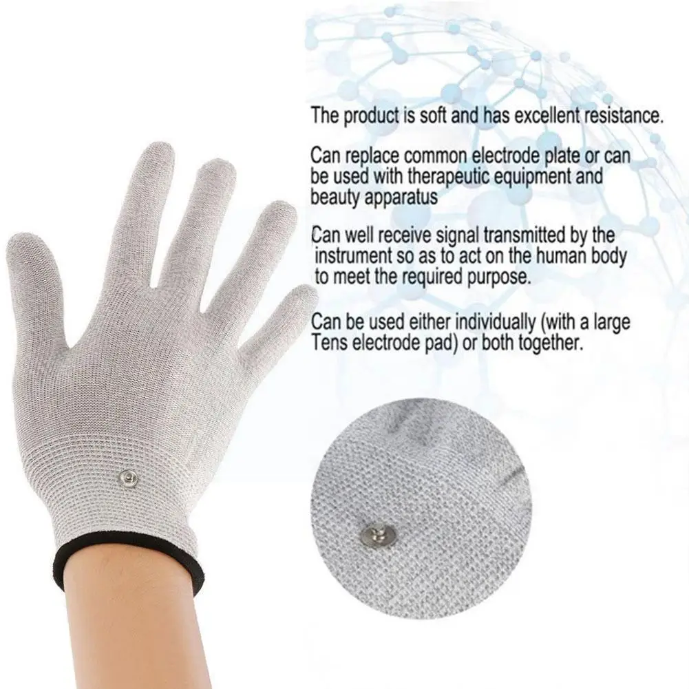 

Silver Fiber Antibacterial Dds Physiotherapy Instrument Electrode Conductive Massage Gloves Pulse Electrotherapy Beauty Car W4i0
