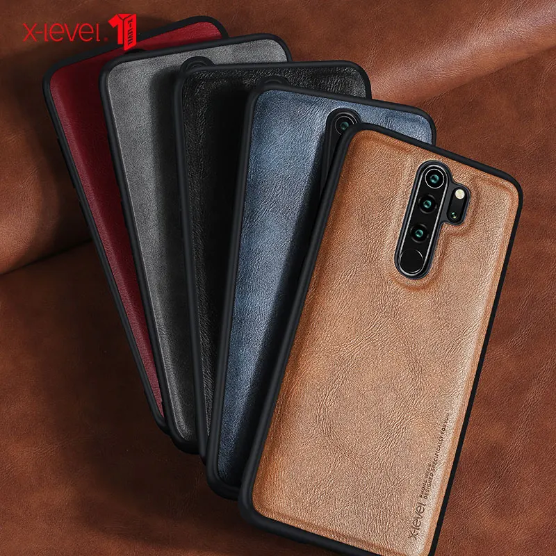

X-level Pu Leather Case For Xiaomi Redmi Note 11 11s 10 10s Pro Plus Soft Silicone Edge Shockproof Back Phone Cover Case Funda