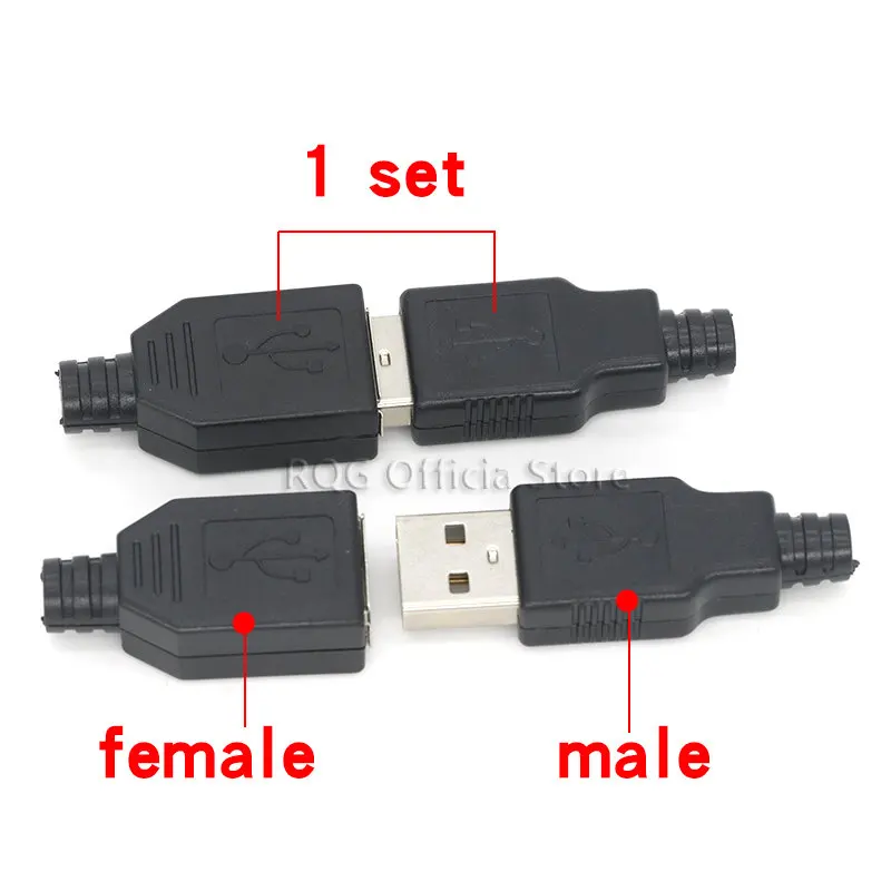 10 шт. 4-контактный разъем USB Type-A папа | Строительство и ремонт