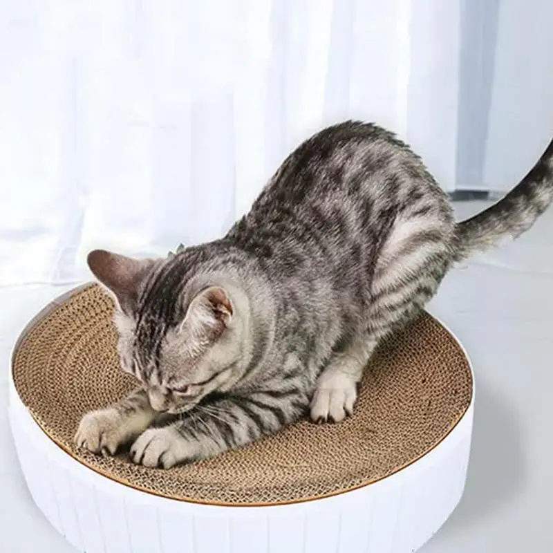 

Когтеточка для кошек, двухсторонняя кошачья задняя Когтеточка для домашних кошек, гофрированная Когтеточка для защиты мебели