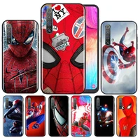 superhero spider man phone case for oppo reno 7 6 5 4 3 se z f pro plus 4g 5g black silicone tpu cover