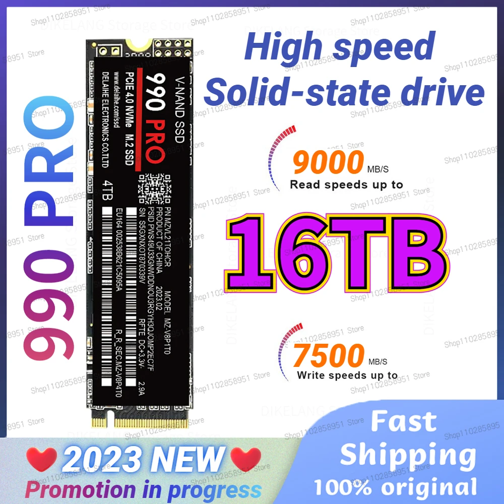 

New 8TB SSD M2 NVME 4TB 500GB 990 EVO Plus 2TB Internal Solid State Drive 1TB hdd Hard Disk 970 PRO M.2 2TB for laptop PC PS5