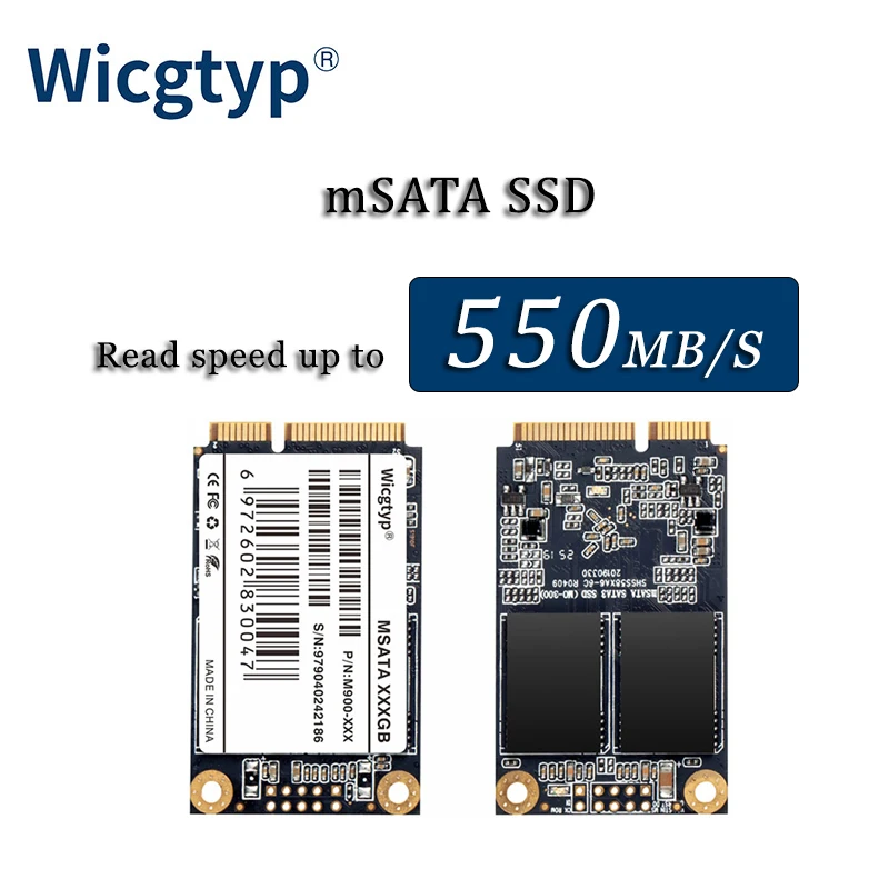 

Wicgtyp mSATA SSD 128 ГБ 256 ГБ 512 Гб 64 Гб mSATA SSD 1 ТБ 2 ТБ для компьютера, Внутренний твердотельный жесткий диск, игровая консоль для ноутбука