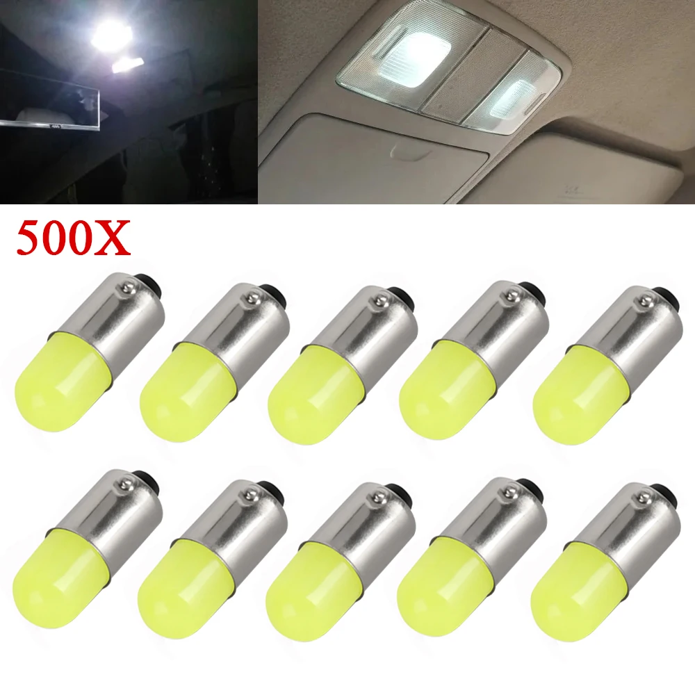 

YSY 500pcs T4W BA9S 363 T11 Round 3D COB LED Auto Parking bulb Turn Signal Car Interior Reading Dome Lamp License Plate Light