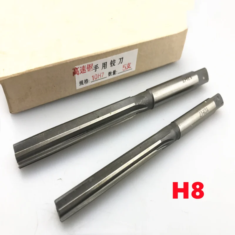 

1pcs Hand Reamer H8 Silver White HSS Straight Shank Hand Reamer 2mm-20mm Hand Chuck Reamer Mill