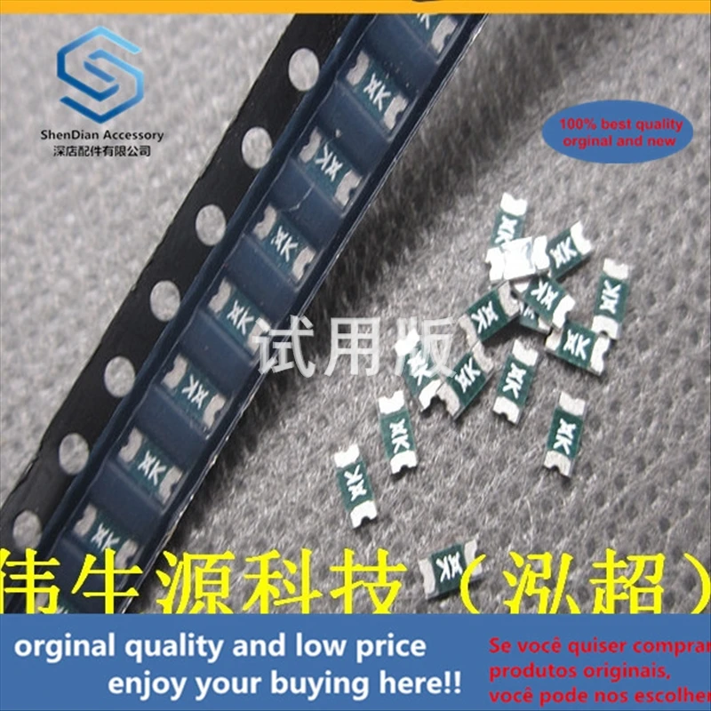 

50 шт., 100% оригинальный новый, лучшее качество, NANOSMDC110F-2 SMD сбрасываемый предохранитель 1206 1A 1000MA 6V Шелковый экран XK
