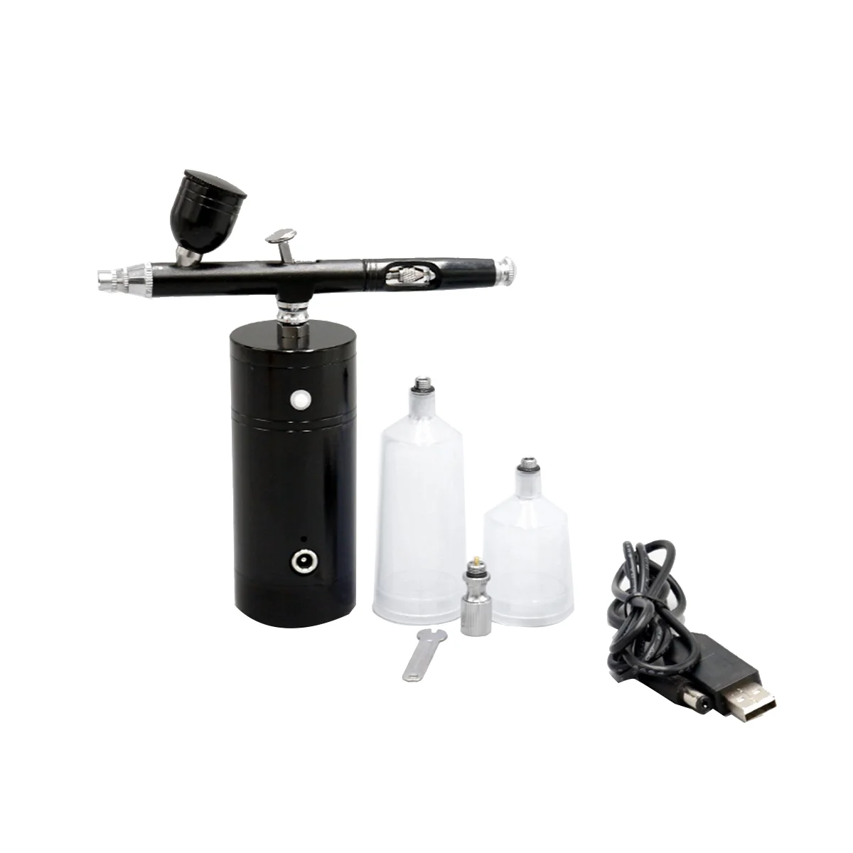 

Multi- Airbrush Air Compressor Kit Dual Action 0.3mm Nozzle 7CC Capacity Paint Spray Sprayer Kit