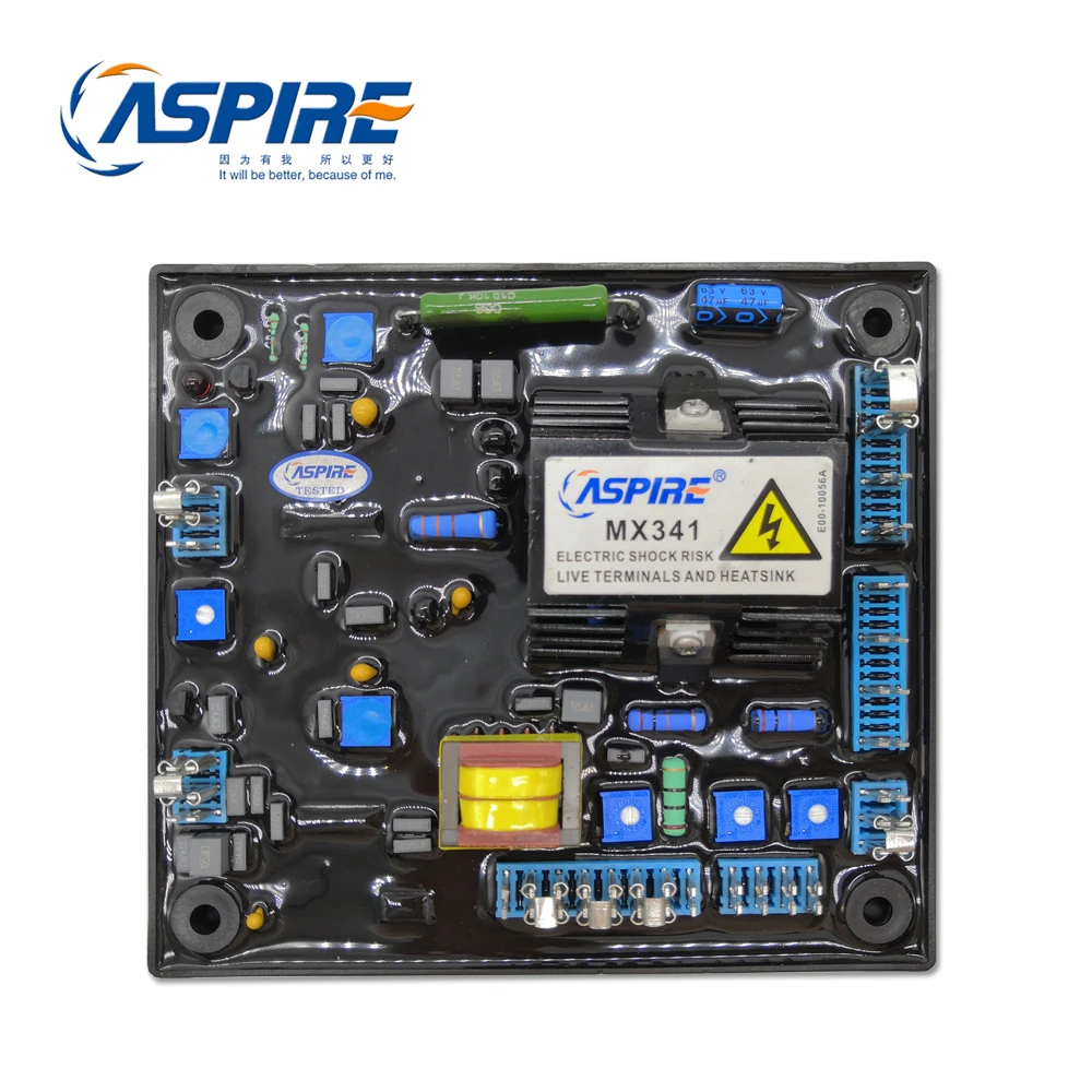 Бесщеточный генератор AVR MX341 регулируемый регулятор напряжения для генератора 500