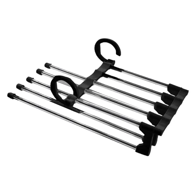 

Pants Hanger Telescopic Closet Rack For Trousers Anti Slip Curved Design Hanger For Pants Skirt Trouser Jeans Scarf Towel