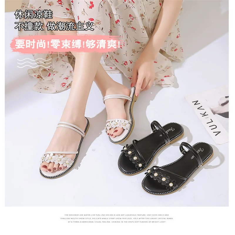 

Sandals Women 2022 New Style One Shoe Two Wear Sandals and Slippers Ladies Summer Wear Fashion Flat Wedges Women Shoes