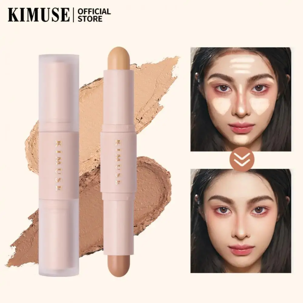 

Contour Stick Double Head Contour Pen Waterproof Matte Finish Face Highlighters Shadow Contouring Pencil Concealer Cosmetic Tool