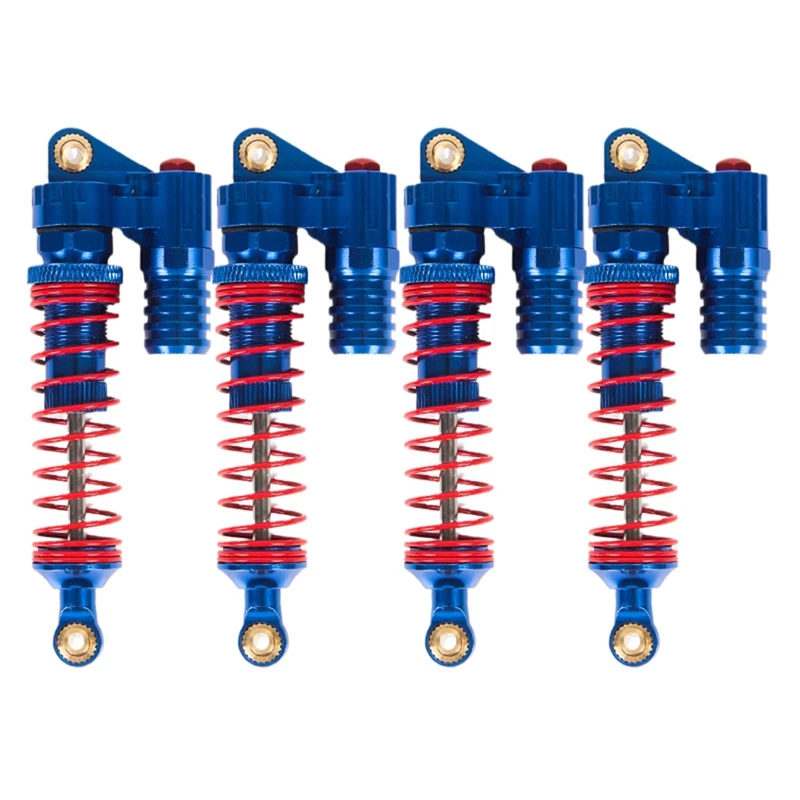 

4Pcs Metal RC Piggyback Shock Absorber Hole to Hole 90mm for 1/10 RC Crawler Car Traxxas TRX4 Axial SCX10 D90 KM2