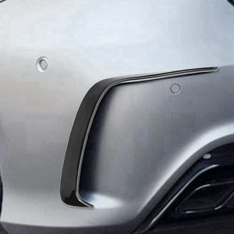 3 пары автомобильных черных ABS задний бампер сплиттер спойлеры Canard для Mercedes Benz W176