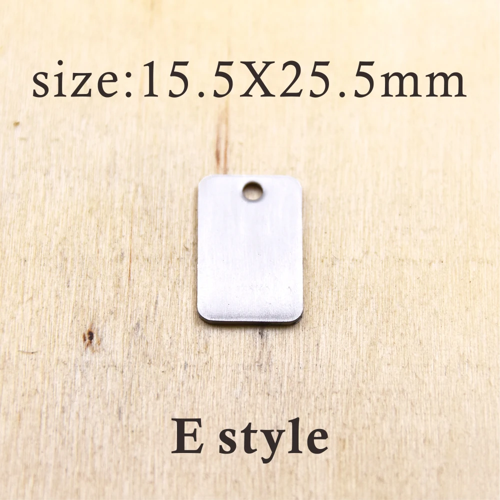 10pcs/lot--Mommy stainless steel charms Laser Engraved DIY Charms Pendants images - 6