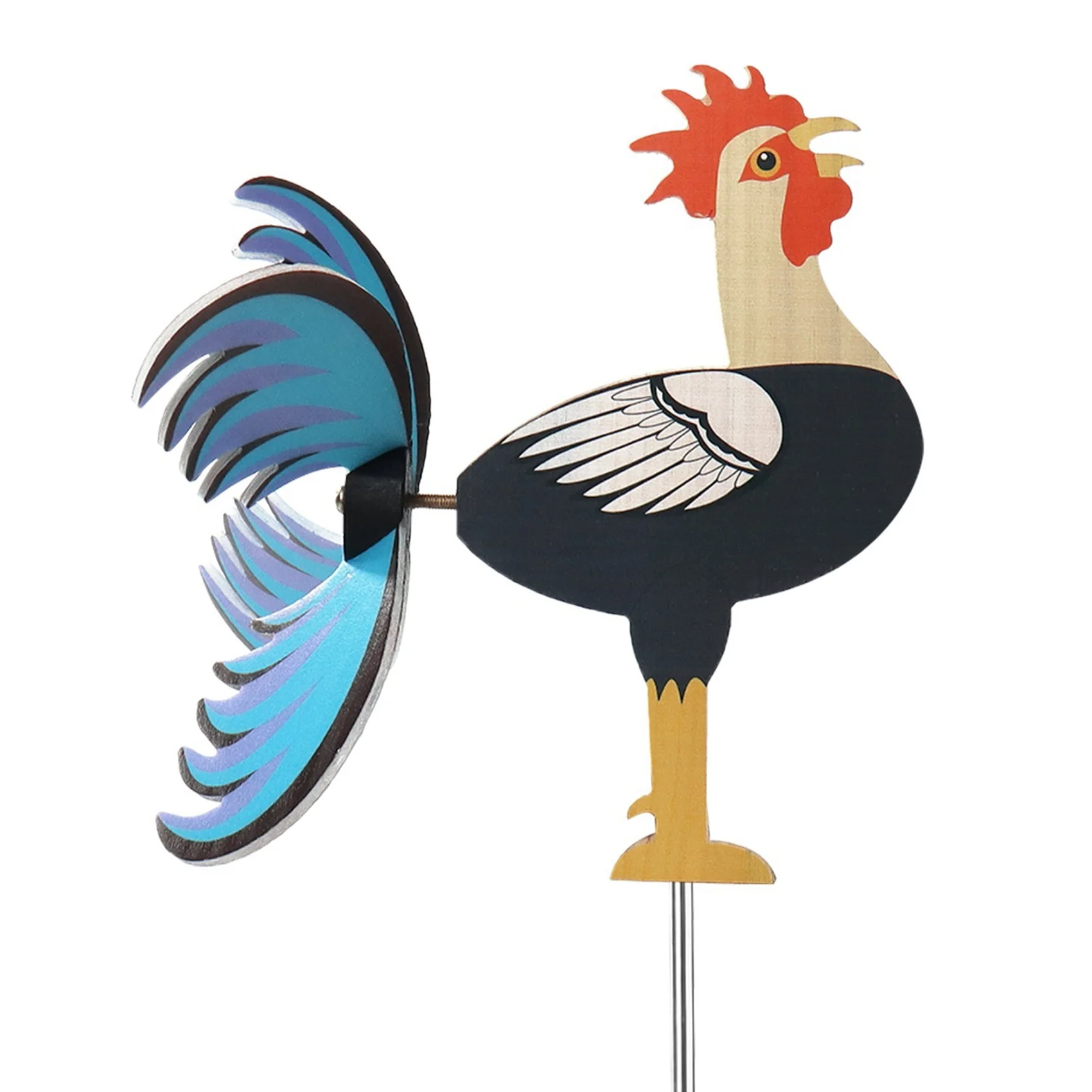 

Rooster Windmill Garden Courtyard Farm Decor Chicken Decorative Stakes Wind Spinners Sculpture Garden Windmills Ornament