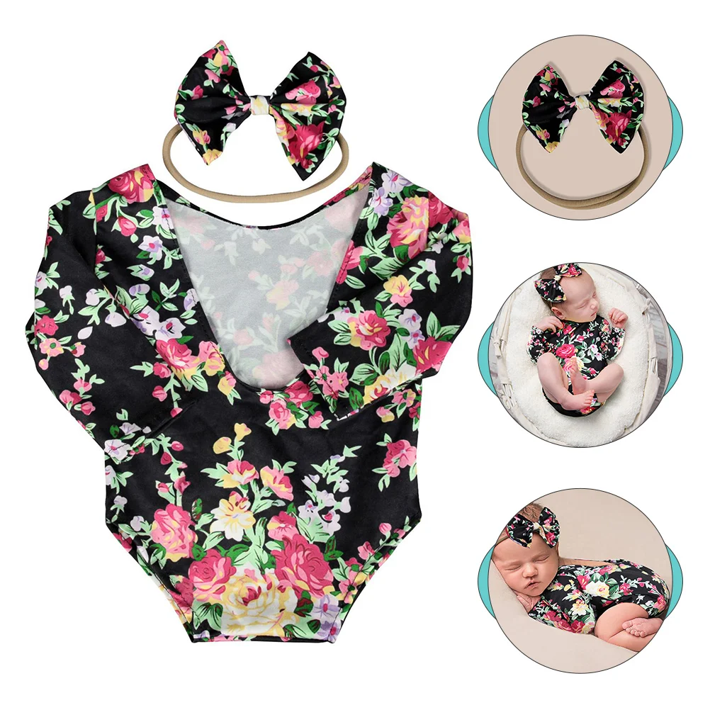 

1 Set Newborn Photography Props Costume Backless Girl Clothes Romper