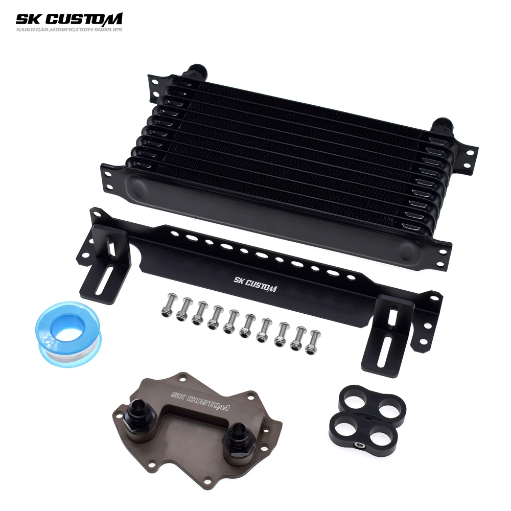 Фото Для Mini 1.5T 2.0T JCW B38 B48 Комплект масляного радиатора двигателя F54 Facelift/F55/F56/F57/F60 Clubman Countryman Cooper S ONE/OEM 11428649177 №3