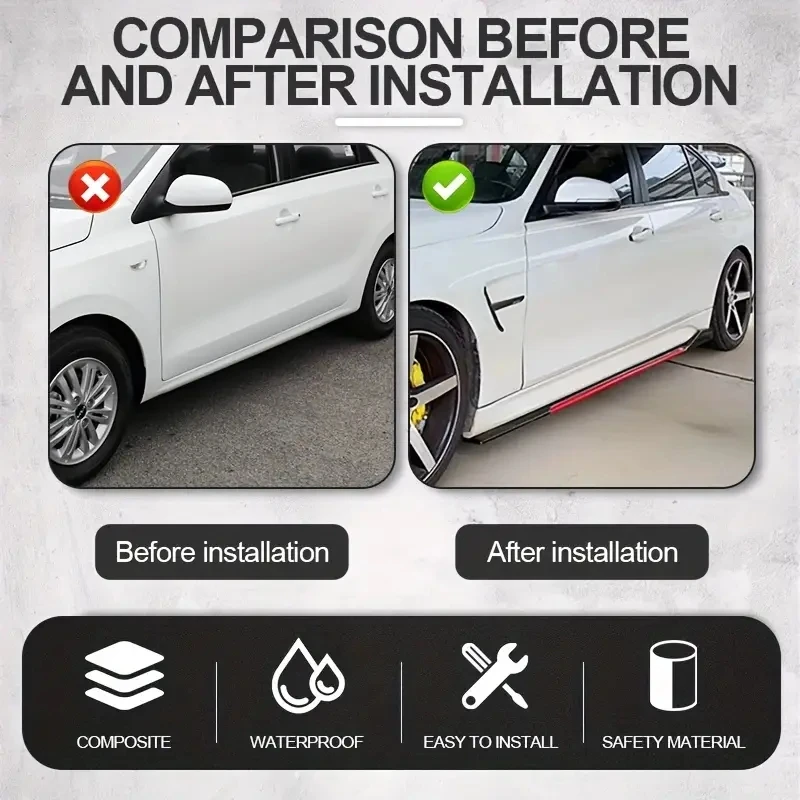 8 шт. универсальные боковые удлинители для бампера BMW Mercedes-Benz Toyota Volkswagen