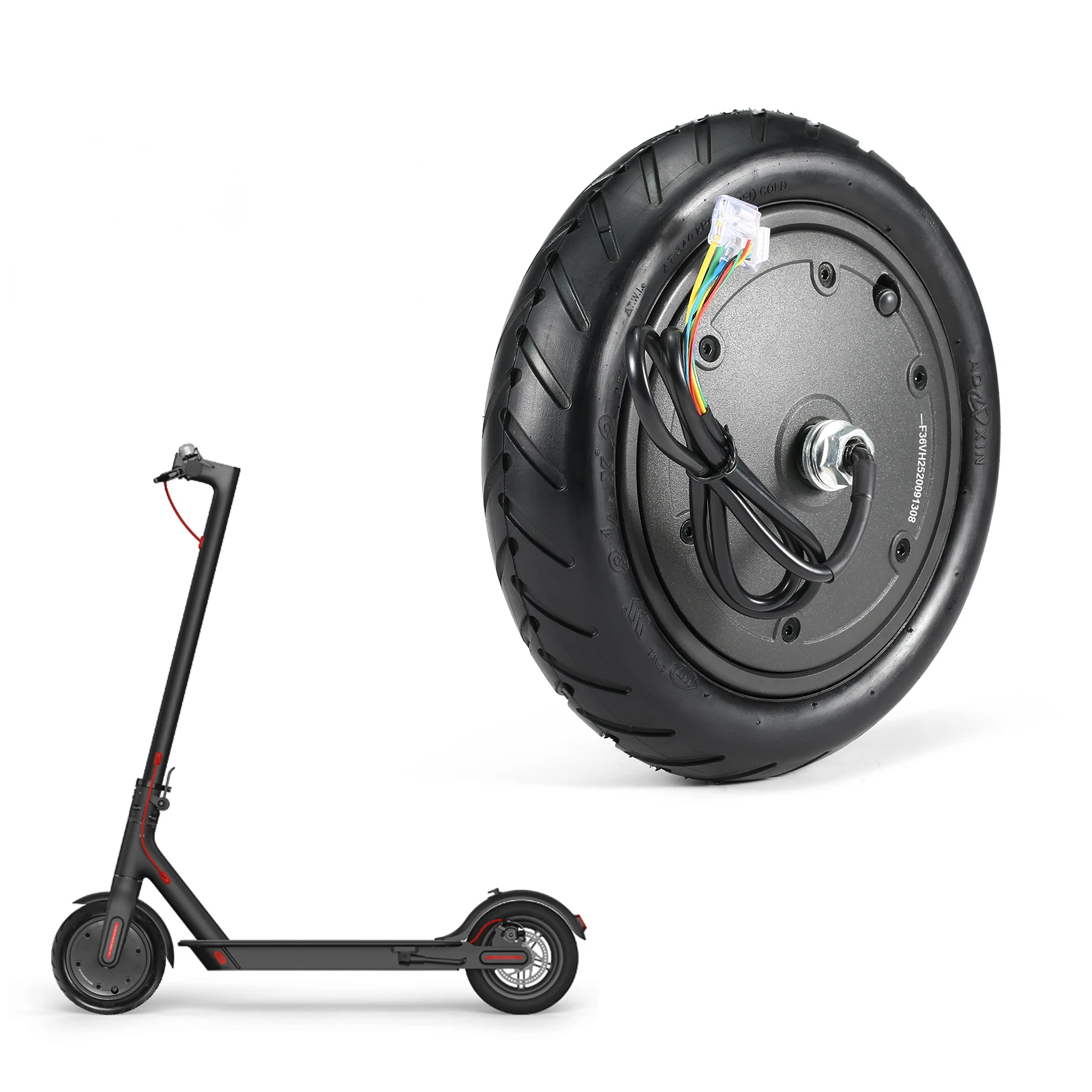

250W Motor Engine Wheel for M365 Electric Scooter Wheel Anti-skid Tire Replacement Accessories
