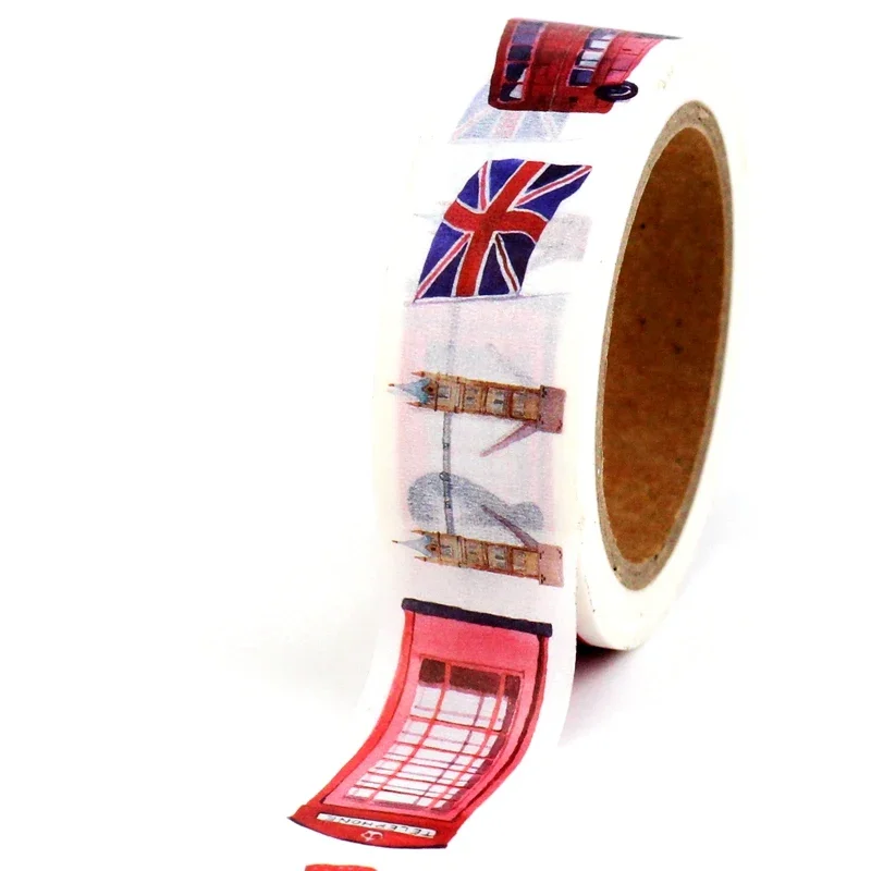 

Декоративная бумажная лента «Лондонский автобус» GREATHOPE WASHI TAPE