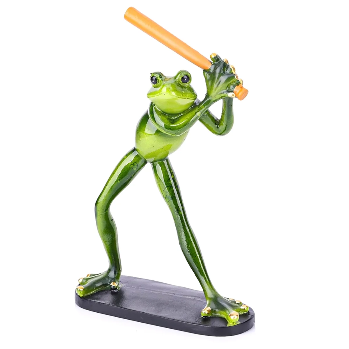 

Noble Frog Figurine Frog Pastoral Resin Crafts Decorations TV Cabinet Porch Wine Cabinet Animal Ornaments 13 X 5 X 22cm